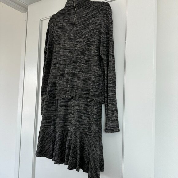 NWT Anthropologie Bailey 44 Greta Sweater Dress Sz Small Gray Stretch Mock Neck - Picture 8 of 9